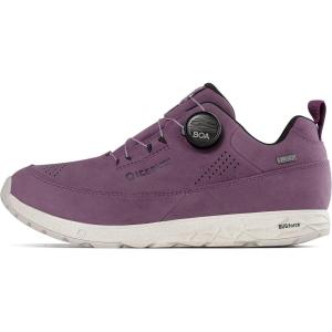 Icebug Ava Biosole Leather Walking Shoe with Grip Sole(Grape)