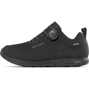 Icebug Ava Biosole Leather Walking Shoe with Grip Sole(True Black)