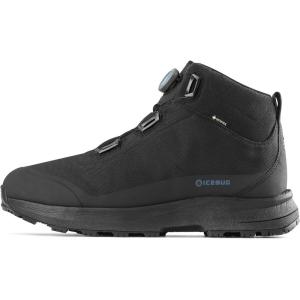 Icebug Mens Stavre2 Michelin GTX Midcut Winter Hiking Boot with Traction Sole(Black/Petroleum)