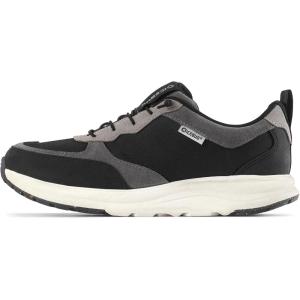 Icebug Norna RB9X – Comfortable Leather Sneaker for Women & Men, Water-Repellent Nubuck, Slip-Resistant RB9X Sole(Black/Grey)
