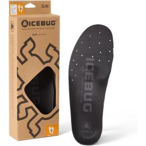 Icebug SLIM Low Cushion Support Insole with Arch Flex Technology(Black High Arch)
