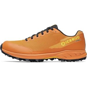 Icebug Womens Pytho6 BUGrip Trail Running Shoe with Carbide Studded Traction Sole(Mango/Black)