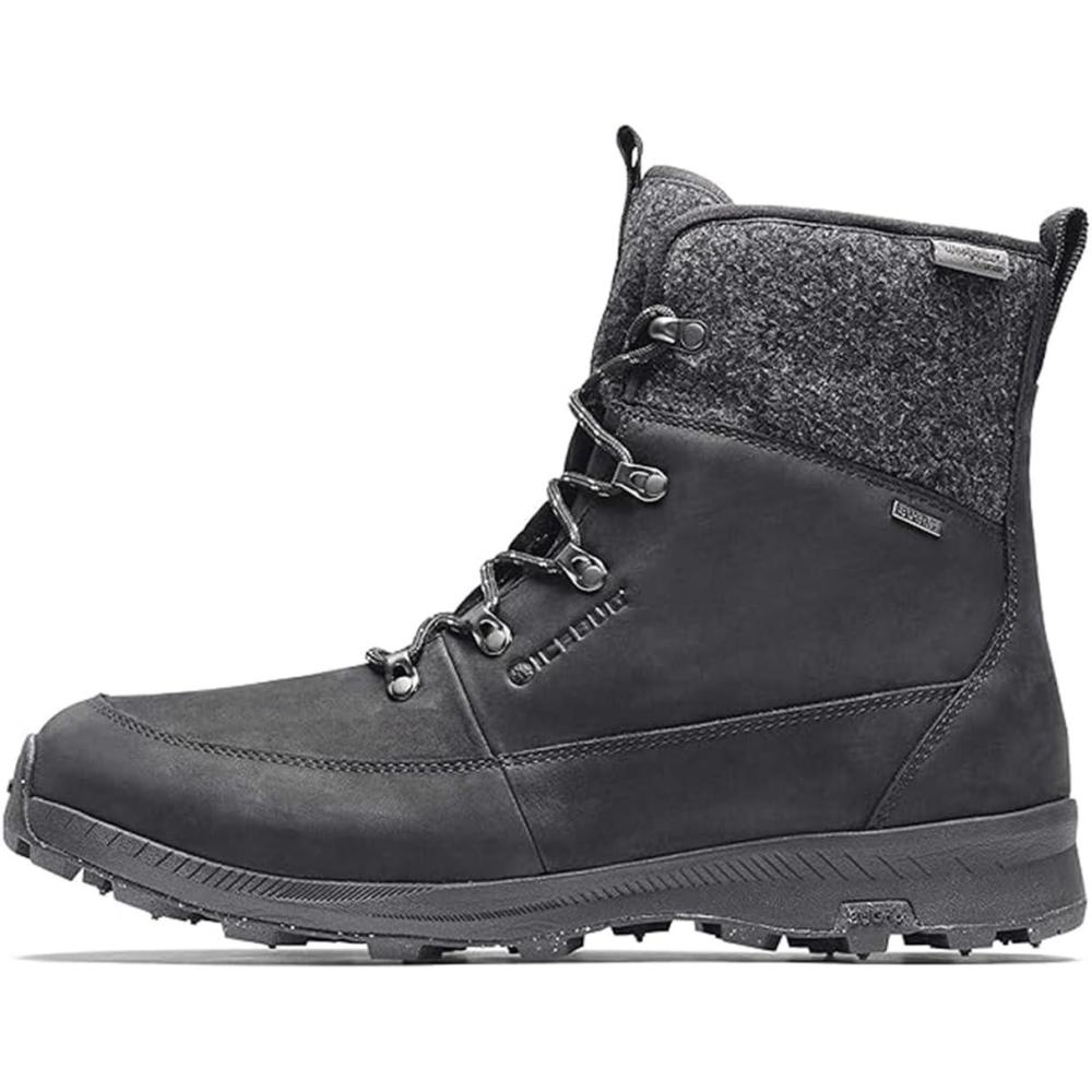 imageIcebug Womens Adak ReWool BUGrip Winter Hiking Boot with Carbide Studded Traction SoleBlackGrey