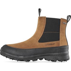 Icebug Boda BUGrip Men’s Winter Walking Boots with Steel Studs – Slip-Resistant Traction – Zipper Closure(Hazel)