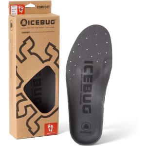 Icebug Comfort Insoles with Dynamic Arch Support, Charcoal Medium Arch, M 11(Charcoal Medium Arch)