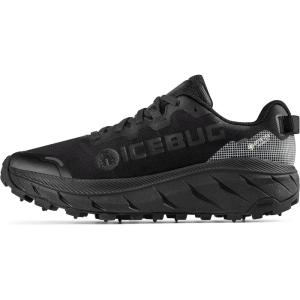 Icebug Womens Arcus2 BUGrip GTX Trail Running Shoe with Carbide Studded Traction Sole(True Black)