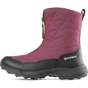 Icebug Womens Ivalo4 BUGrip Winter Walking Boot with Carbide Studded Traction Sole(Mulberry)